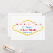 Willkommen in Las Vegas Schild Vorlagen Generator (Vorderseite/Rückseite Beispiel)