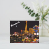 Willkommen in Las Vegas USA Postkarte (Stehend Vorderseite)