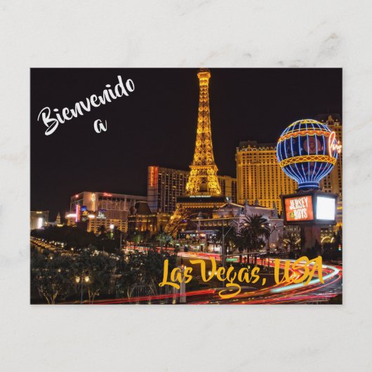 Willkommen in Las Vegas USA Postkarte (Vorderseite)
