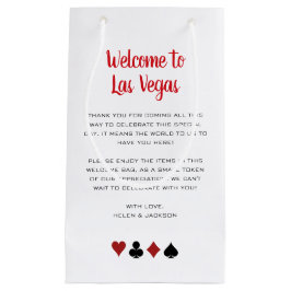 Willkommen in Las Vegas Vielen Dank für Ihre Hochz Kleine Geschenktüte