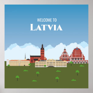 Willkommen in Lettland Poster