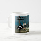 Willkommen in Liverpool mit einigen außerirdischen Kaffeetasse (Vorderseite Links)