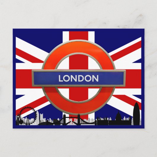 Willkommen in London Postkarte (Vorderseite)