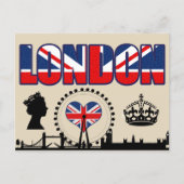 Willkommen in London Postkarte (Vorderseite)