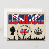 Willkommen in London Postkarte (Vorne/Hinten)