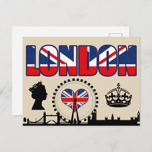 Willkommen in London Postkarte (Vorne/Hinten)