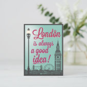 Willkommen in London Postkarte (Stehend Vorderseite)