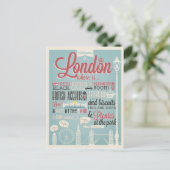 Willkommen in London Postkarte (Stehend Vorderseite)