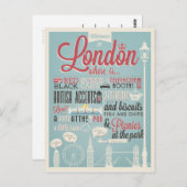 Willkommen in London Postkarte (Vorne/Hinten)