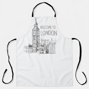 WILLKOMMEN IN LONDON SCHÜRZE