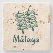 Willkommen in Malaga 8: El Espeto Steinuntersetzer (Vorderseite)