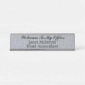 Willkommen in meinem Büro Schreibtischnamensplakette (Vorderseite )