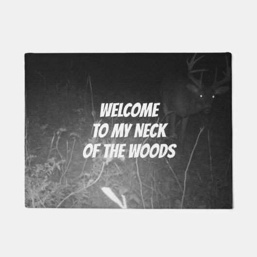 Willkommen in meinem Hals der Hirschmatte Fußmatte (Vorderseite)