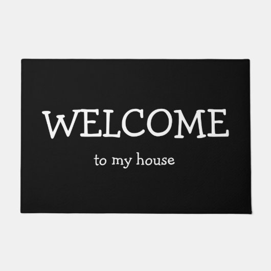 Willkommen in meinem Haus Doormat Fußmatte (Vorderseite)