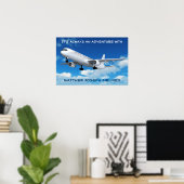 Willkommen in meinem Zimmer! (Flugzeug) Poster (Heimbüro)