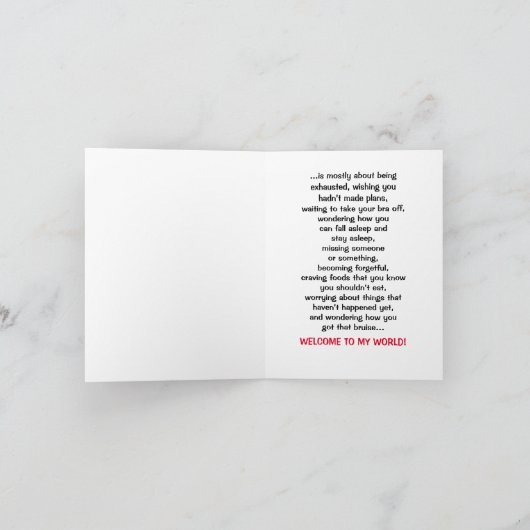 Willkommen in meiner Erwachsenenwelt Karte (Innenseite)