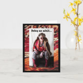 Willkommen in meiner Erwachsenenwelt Karte (Gelbe Blume)