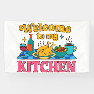 "Willkommen in meiner Küche!" - Hintergrund Banner
