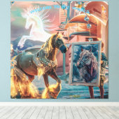 Willkommen in meiner Welt Leinwanddruck (Insitu (Holzboden))