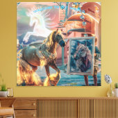 Willkommen in meiner Welt Leinwanddruck (Insitu (Wohnzimmer))