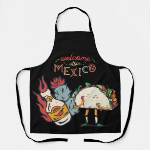 Willkommen in Mexiko Cooking for National Hispanic Schürze