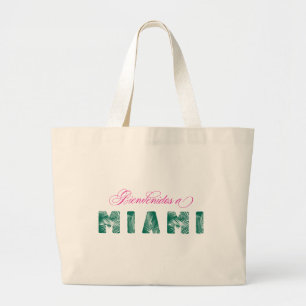 Willkommen in Miami/Bienvenidos a Miami - Tote Tas Jumbo Stoffbeutel