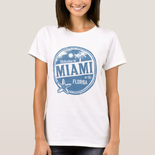 Willkommen in Miami Florida - Vintage Retro-Reise T-Shirt