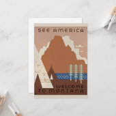 Willkommen in Montana Karte (Vorderseite/Rückseite Beispiel)