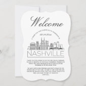 Willkommen in Nashville | Hotelgäste Details Einla Einladung (Vorderseite)