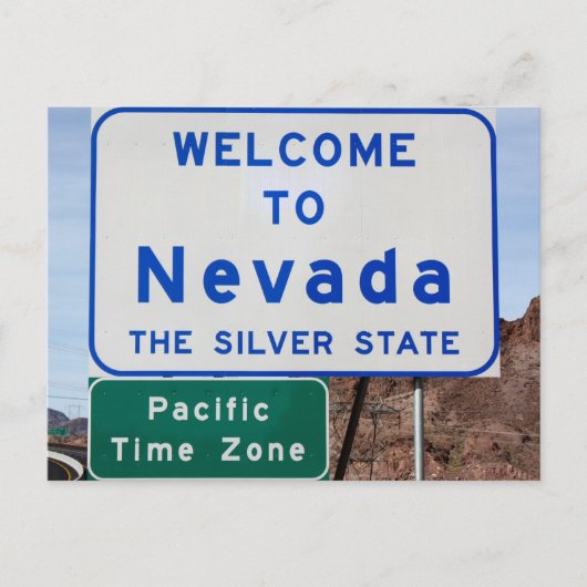 Willkommen in Nevada Postkarte (Vorderseite)
