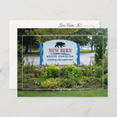 Willkommen in New Bern NC Postkarte (Vorne/Hinten)