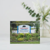 Willkommen in New Bern NC Postkarte (Stehend Vorderseite)