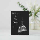 Willkommen in New York Postkarte (Stehend Vorderseite)