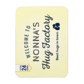 Willkommen in NONNA's Umarmungswerkstatt Magnet (Vertikal)