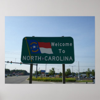 Willkommen in North Carolina Poster