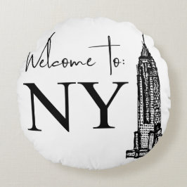 WILLKOMMEN IN NY RUNDES KISSEN