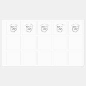 WILLKOMMEN IN OHIO ETIKETTEN (Blatt)