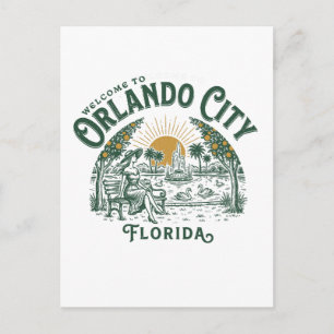 Willkommen in Orlando City Florida Postkarte