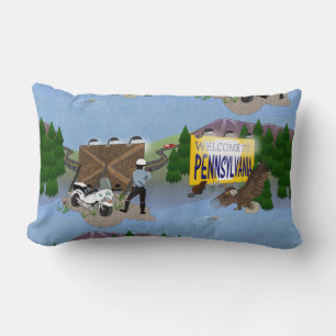 Willkommen in Pennsylvania Lendenkissen