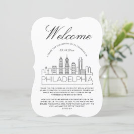 Willkommen in Philadelphia | Angaben zu den Gästen Einladung