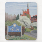Willkommen in Portland Maine Mousepad (Vorne)