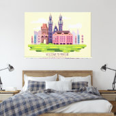 Willkommen in Prag Leinwanddruck (Insitu (Schlafzimmer))