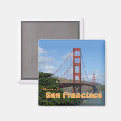 Willkommen in San Francisco - Golden Gate Bridge Magnet (Vorderseite/Rückseite)