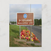 Willkommen in Schottland - Anglo-Scottish Border S Postkarte (Vorderseite)