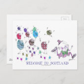 willkommen in Schottland Postkarte (Vorne/Hinten)