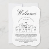 Willkommen in Seattle | Hotelgäste Details Einladu Einladung (Vorderseite)