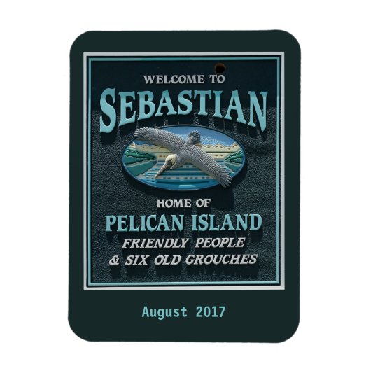 Willkommen in Sebastian, FL Magnet (Vertikal)