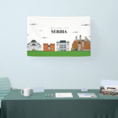 Willkommen in Serbien Banner (Messe)