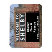 WILLKOMMEN IN SHELBY Shelby Fire & Rescue Flexibel Magnet (Vertikal)