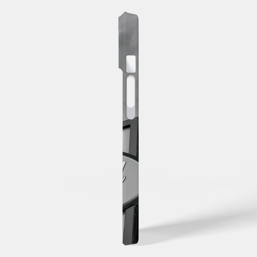 Willkommen in Springfield Graustufen iPhone Case (Rückseite / Links)